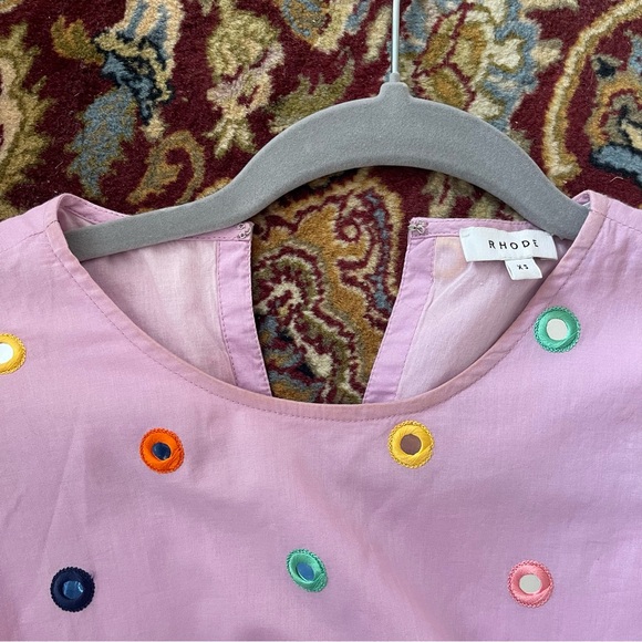 RHODE Embellished Fit and Flare Purple Dress - Picture 7 of 7